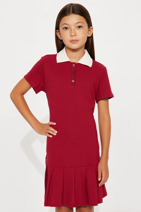 Mini Bree Pleated Polo Mini Dress