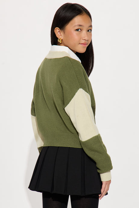 Mini Good Form Color Block Sweater