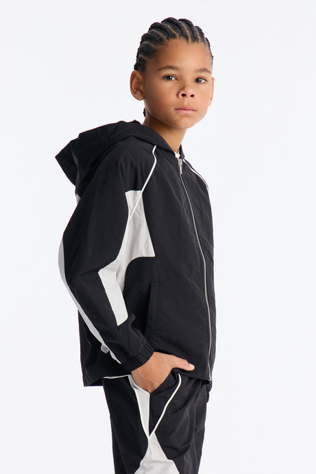 Mini Relaxed Aura Coded Hooded Track Jacket