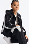 Mini Relaxed Aura Coded Hooded Track Jacket