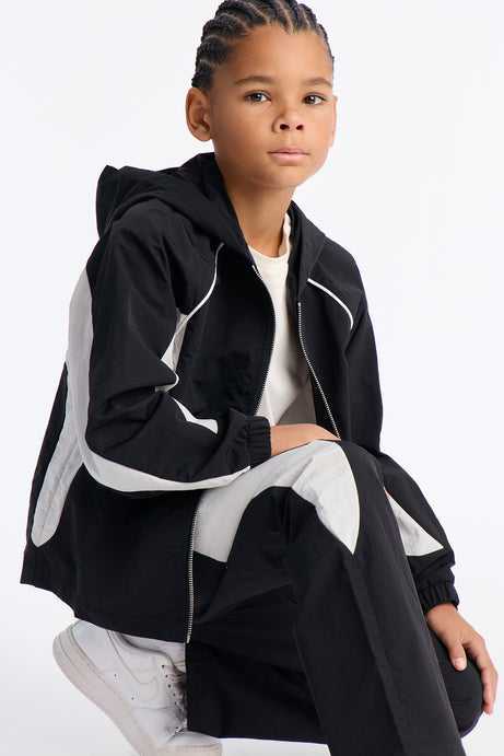 Mini Relaxed Aura Coded Hooded Track Jacket