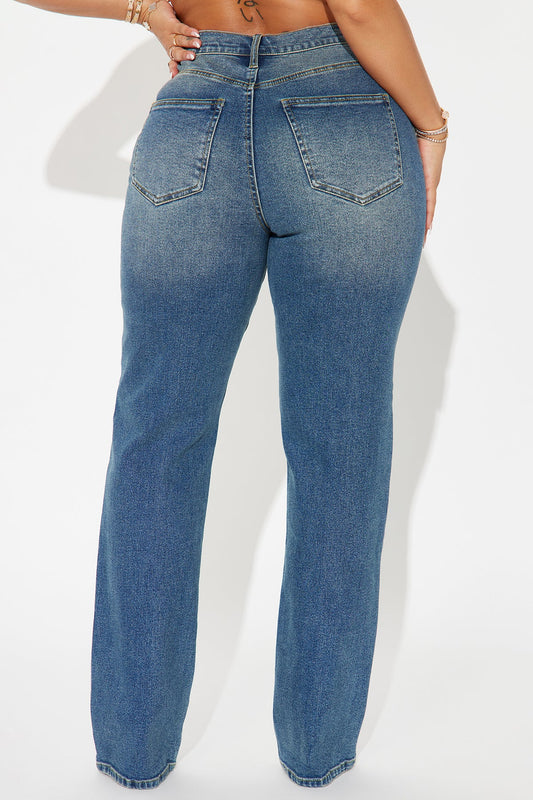 In Sync Stretch Crossover Straight Leg Jeans