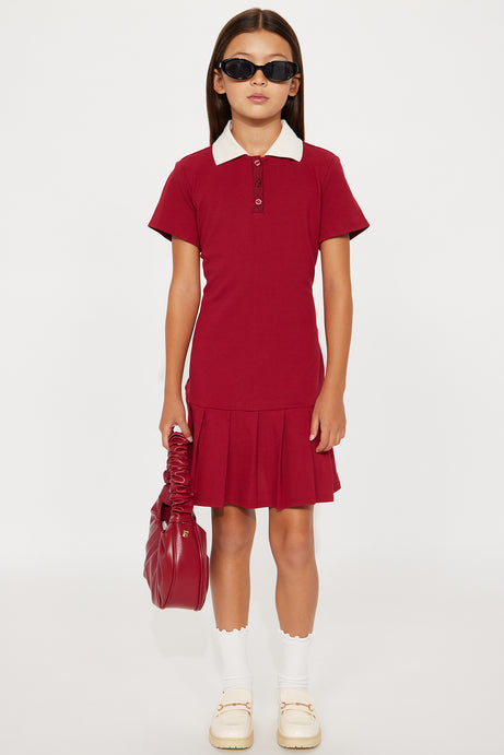 Mini Bree Pleated Polo Mini Dress