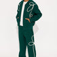 Mini Soho Weave Applique Textured Zip Hoodie