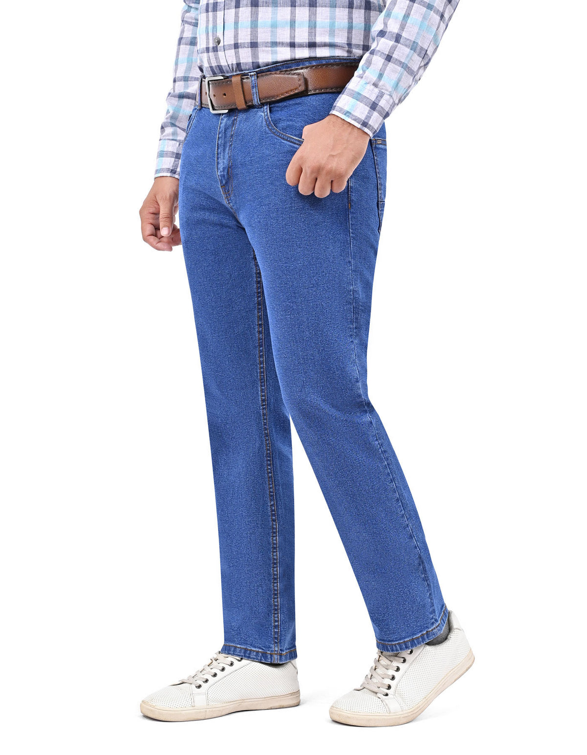 L Blue Straight Fit Denim