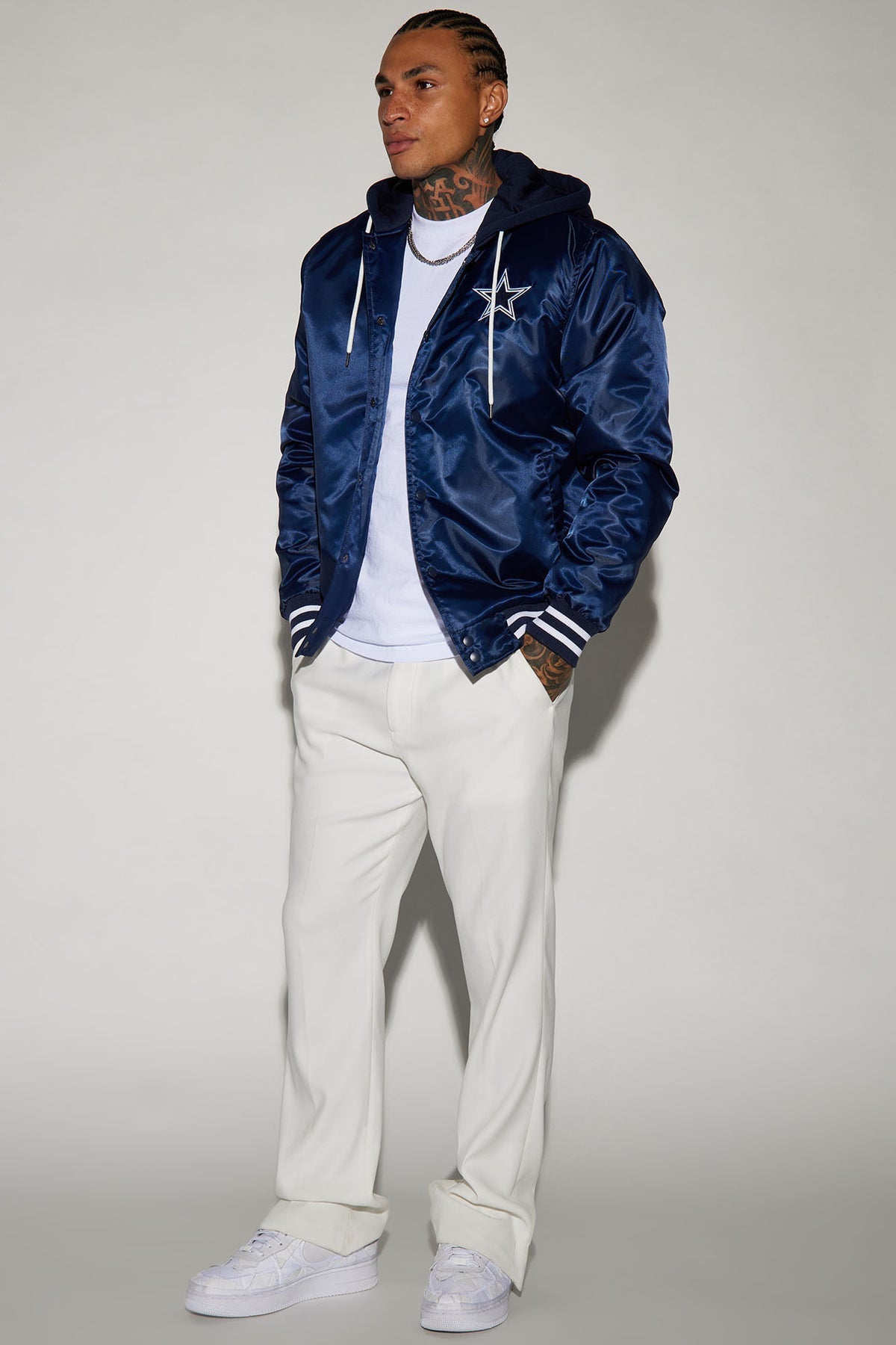 Cowboys Hooded Bomber Jacket