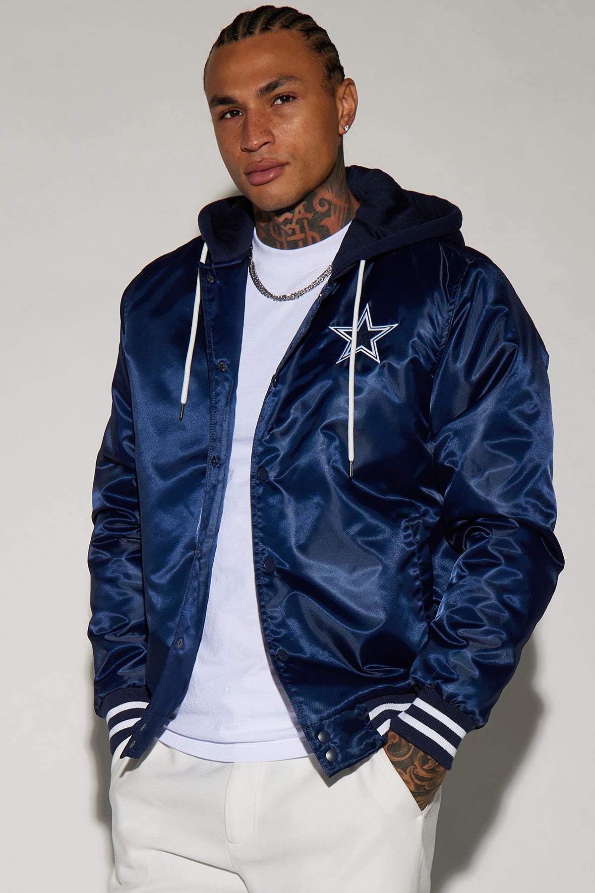 Cowboys Hooded Bomber Jacket