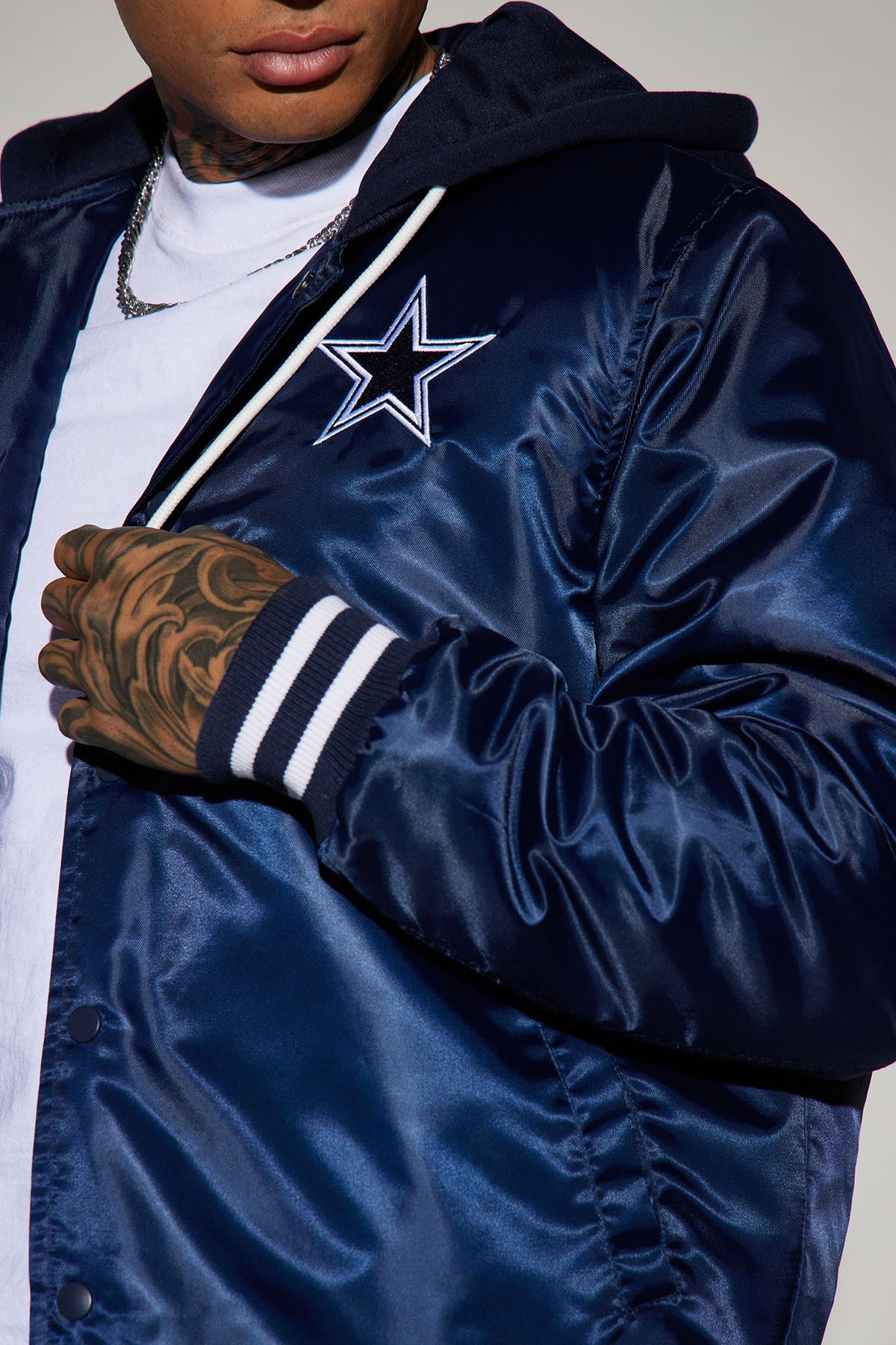 Cowboys Hooded Bomber Jacket