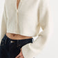 THE CHUNKY KNIT CARDIGAN | CHALK