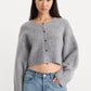THE CHUNKY KNIT CARDIGAN | HEATHER GREY