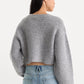 THE CHUNKY KNIT CARDIGAN | HEATHER GREY