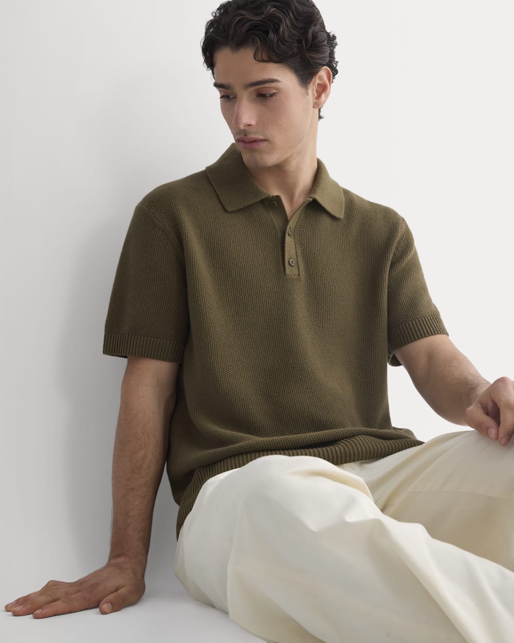 Seed Stitch Polo