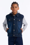 Mini Know For Sure Denim And Fleece Jacket