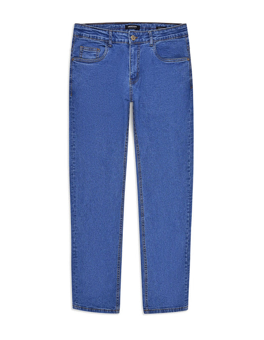 L Blue Straight Fit Denim