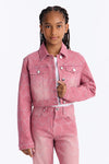Mini Breaking My Heart Embellished Denim Jacket