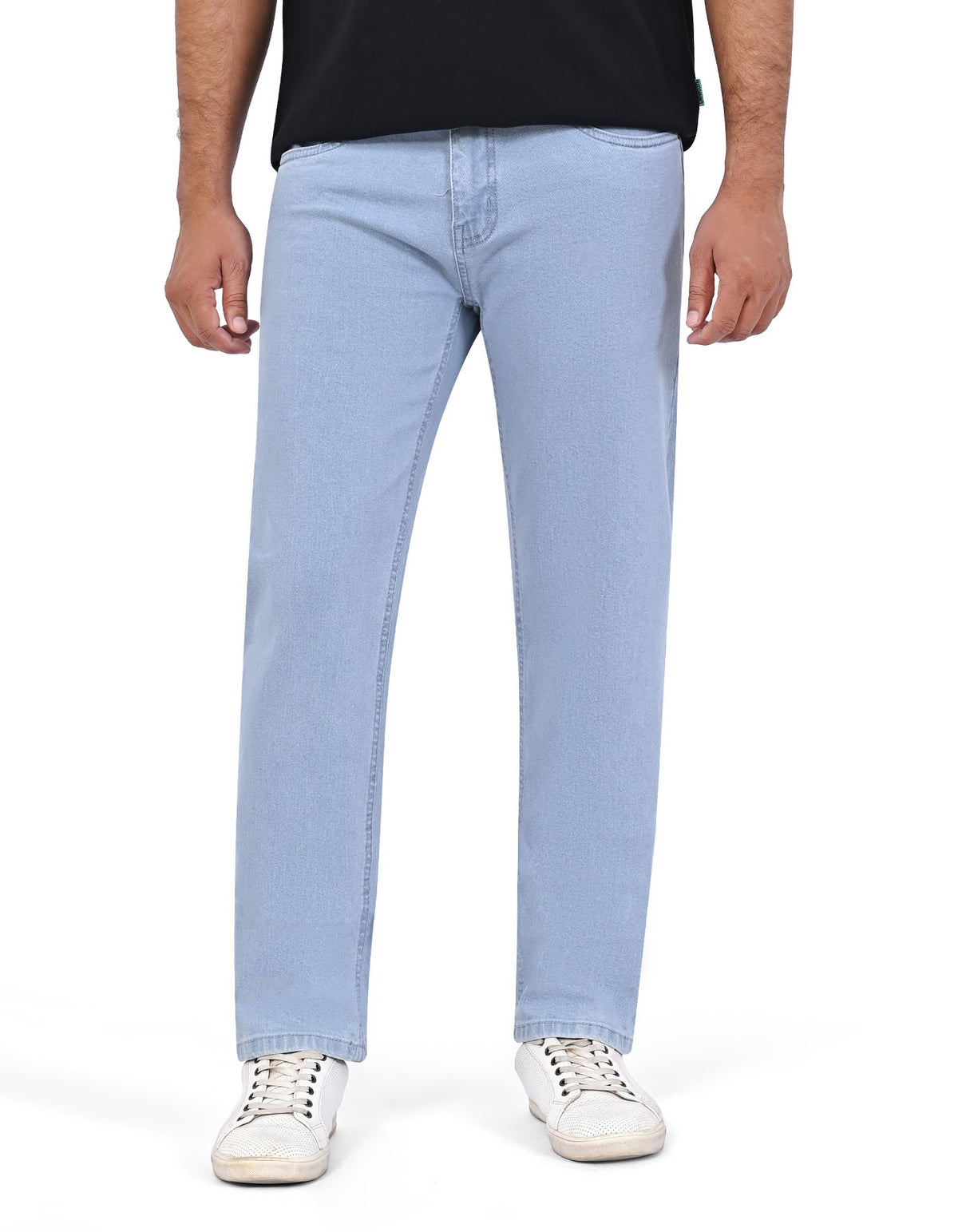 Ice Blue Straight Fit Denim