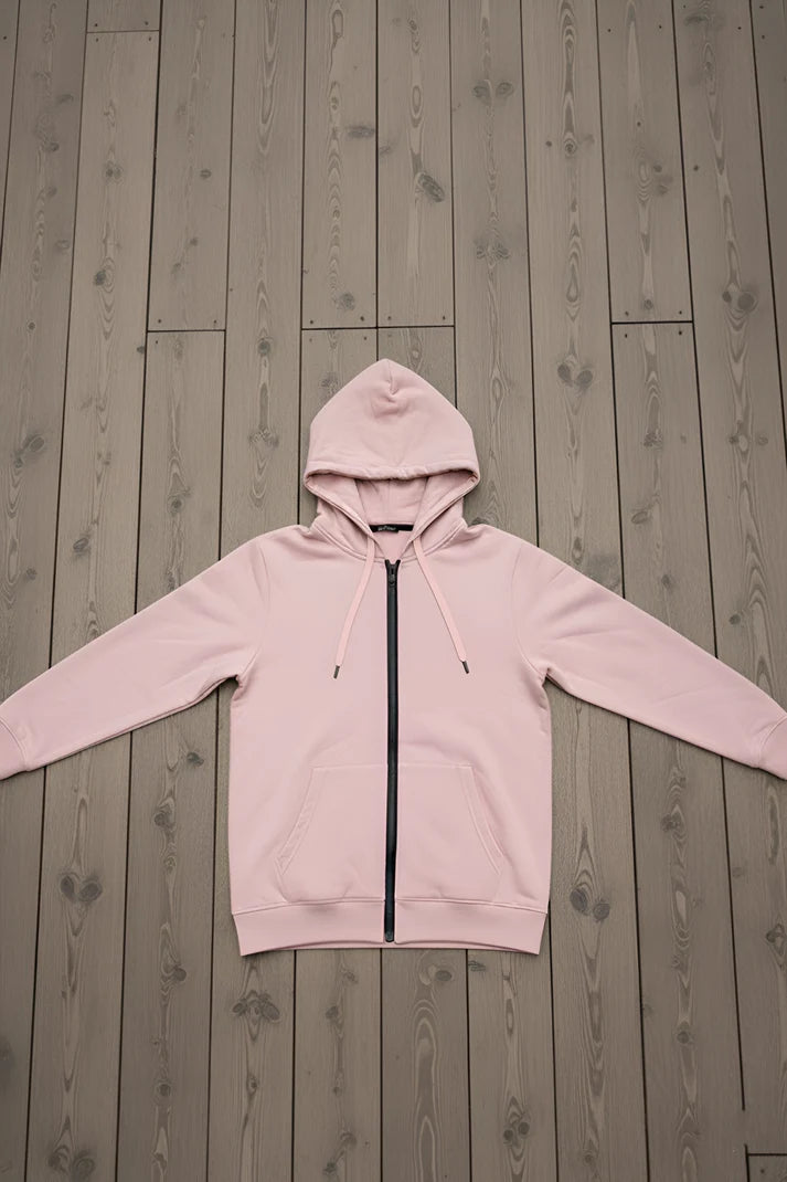 Zipper Hoodie - Pink