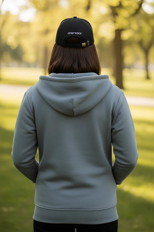 Zipper Hoodie - Gray