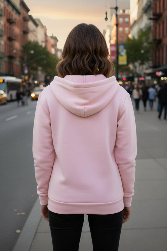 Zipper Hoodie - Pink