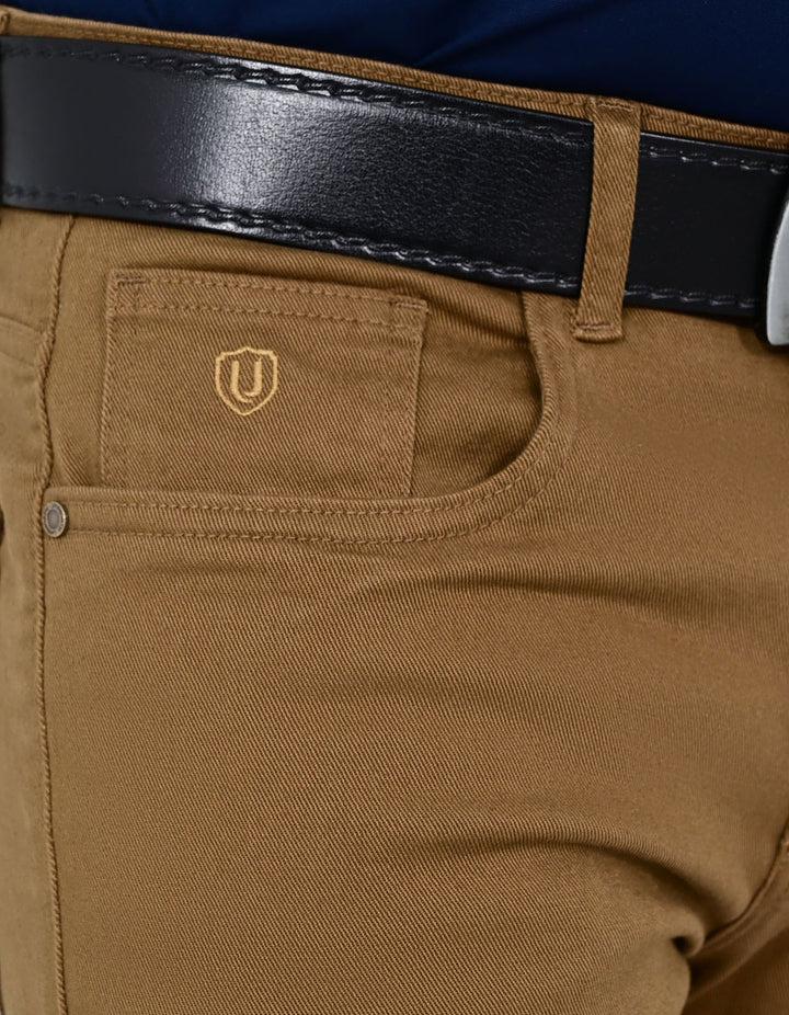 Camel Straight Fit Denim